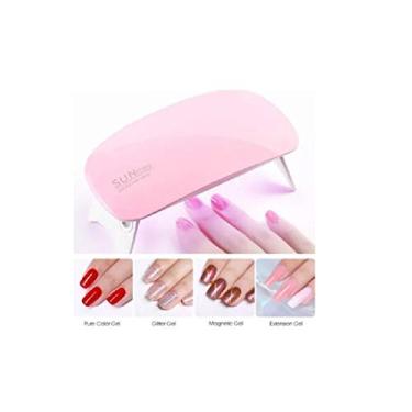 Imagem de Secador de Unha Portátil UV Gel Forninho Estufa 45s Tempo Cor: Rosa