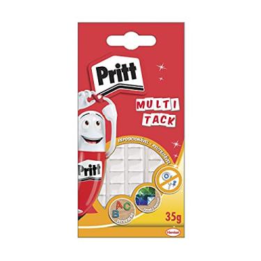 Imagem de Massinha Adesiva Multitack Pritt, Massa Branca Versátil e Reutilizável, Massa Adesiva Segura para Crianças, Adesivo Fixa e Fácil de Usar, 1x35g