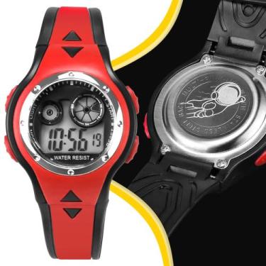 Imagem de Relogio Infantil Digital Pulseira ajustavel Silicone - Orizom, Branca