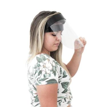 Imagem de Protetor facial face shield preto/transparente 10 unidades - LTP Perso