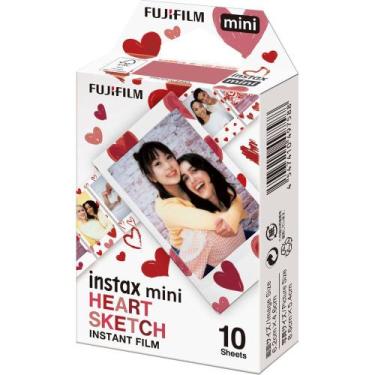 Imagem de Filme instantâneo Fujifilm instax mini Heart Sketch (10 fotos)