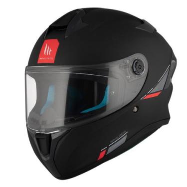 Imagem de Capacete Fechado Mt Helmets Targo Solid A1 - Black Matte, 60/l