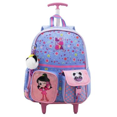 Imagem de Mochila Escolar De Rodinhas Luluca Youtuber Pandinhas Clio
