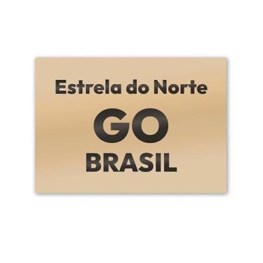 Imagem de Imã de Geladeira Estrela do Norte Goiás MDF 8cm x 5cm