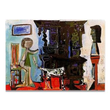 Imagem de The Dining Room Of Vauvenargues Diego Rivera Murals - Arte do Realismo Socialista Mexicano, Muralista do Século 51, Coleção Clássica do Museu de Nova York para Decoração de Casa 20 x 28 cm