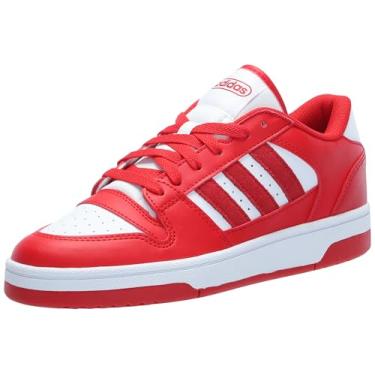 Imagem de adidas Tênis unissex adulto Turnaround, Better Scarlet/Branco/Better Scarlet, 12.5 Women/11.5 Men