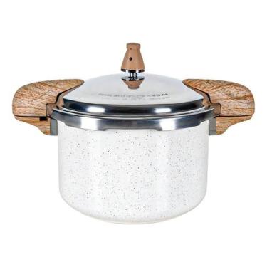 Imagem de Panela De Pressão Brinox Vanilla 5,4l Indução Ceramic Life