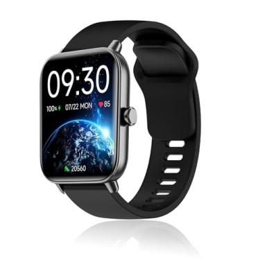 Imagem de NOUKAJU Pulseira para smartwatch Gydom IDW19H, pulseira de substituição para SmartWatch, pulseira de silicone macio, acessórios para SmartWatch, pulseira de substituição para Gydom IDW19H (preto)