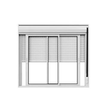 Imagem de Janela Persiana Integrada Manual Aluminio Br 150X120 Facility