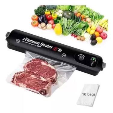 Imagem de Máquina Seladora Vácuo Portátil Alimentos Embaladora Pratico