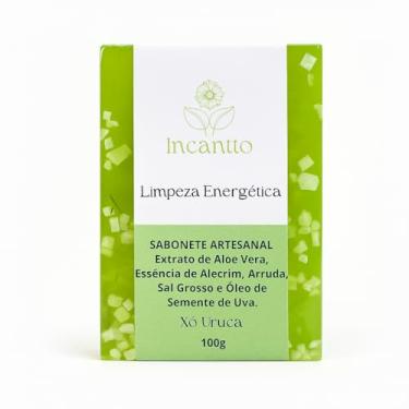 Imagem de Sabonete Artesanal Xô Uruca Quadrado, Limpeza Energética 100g