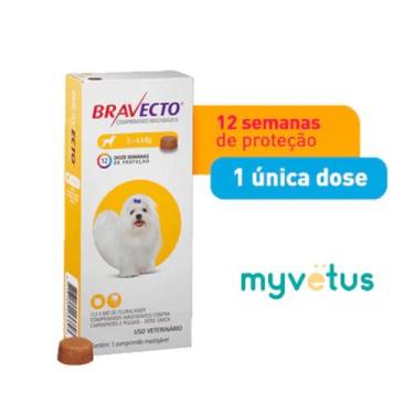 Imagem de Bravecto antipulgas e carrapatos para cães de 2 a 4,5 kg msd