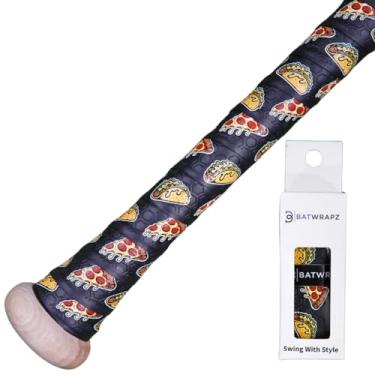 Imagem de BatWrapz Fita de substituição para taco de beisebol e softball, 1,1 mm, pré-cortada e sensação profissional