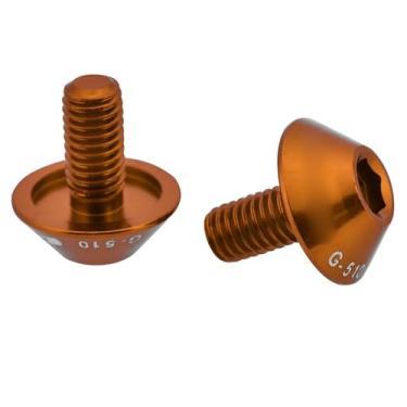 Imagem de Akozon Parafusos de Suporte para Garrafa de água de Bicicleta G-510-2 Unidades M5 * 12mm, Liga de Alumínio, Colorido, Fácil de Instalar, Adequado para Ciclistas (#5)