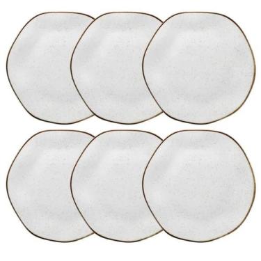 Imagem de Conjunto Com 6 Pratos Rasos 27,5Cm Ryo Maresia Oxford