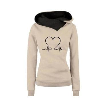 Imagem de Conjunto De Moletom Feminino De Inverno Quente Com Capuz E Calça Para 