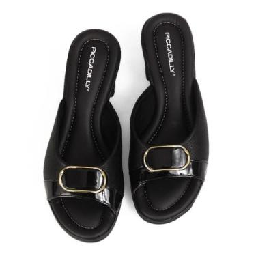 Imagem de Tamanco Piccadilly Stretch Soft Joanete 566043 (64836), Preto, 37