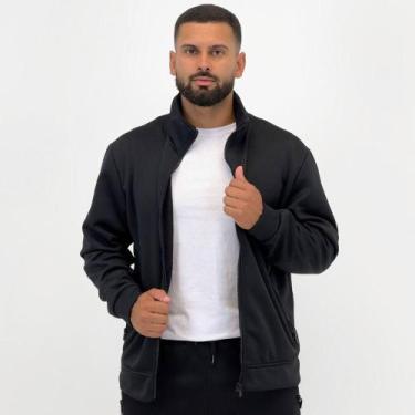 Imagem de Jaqueta Broken Rules em Helanca com Zíper Masculina, G, Preto