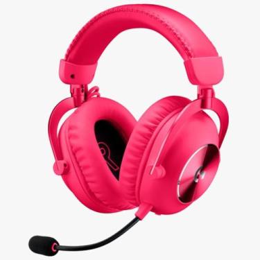Imagem de Fone headset gamer sem fio g pro x 2 lightspeed logitech magenta 981-0