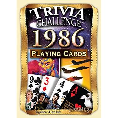 Imagem de 1986 Trivia Challenge Playing Cards: Birthday Gift