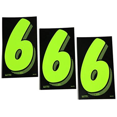 Imagem de 7 1/2 números de preço Chartreuse verde para revendedores de carro 3 dúzias (# 6's)