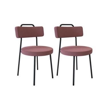 Imagem de Conjunto com 2 Cadeiras Bock Rosa