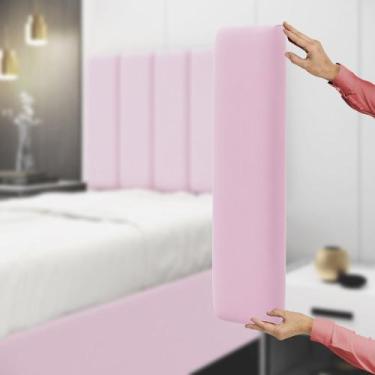 Imagem de Painel Modulado Nashira 140 Sued Aradecor, Rosa Bebê, CASAL PADRãO