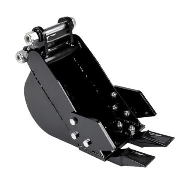 Imagem de Niyako Balde estreito de 200 mm para miniescavadeiras (0,8 a 3 toneladas), ideal para valas, substitui mini caçamba de escavadeira (balde de 20 cm)