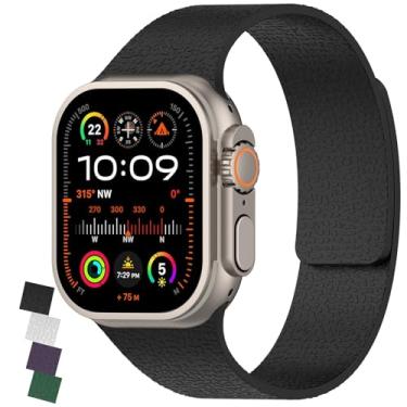 Imagem de CCSmall Pulseira magnética de silicone para Apple Watch 40 mm, 38 mm, 41 mm, 44 mm, 45 mm, 42 mm e 49 mm, feminina, masculina, pulseira esportiva de substituição para Apple Watch 9, 8, 7, 6, 5, 4, 3