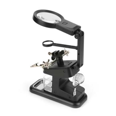 Imagem de Estação de Trabalho de Ferro de Solda Elétrica USB 3x/4.5x/25x Loupe LED LUZES PACLIME (Mingzhe2dqt9vnzg5-01)