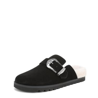 Imagem de Blowfish Malibu Sienna Cozy Mule feminino, Camurça sintética preta, 36