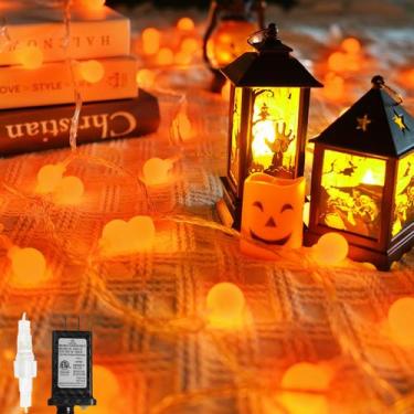 Imagem de String Lights LORRYTE Connectable Orange Halloween 43m