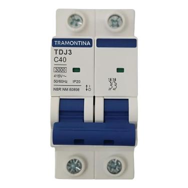 Imagem de Disjuntor Bipolar Tramontina 10A 16A 20A 25A 32A 40A 50A 6 4