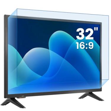 Imagem de F FORITO Protetor de tela de TV fosco antiluz azul de 81.3 cm, 16:9, antireflexo, capa de tela de computador compatível com SAMSUNG G/INSIGNIA/VIZIO/TCL/Westinghouse/Hisense/ATYME TV de 32 polegadas