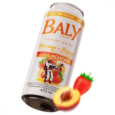 Imagem de Energético Baly Energy Drink Morango e Pêssego Sem Açúcar 473ml - Não 