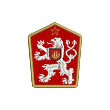 Imagem de TICHE001 Seleção Futebol Checoslováquia Bordado 9,3×7,8cm (A-Termo adesivo ou costura.)