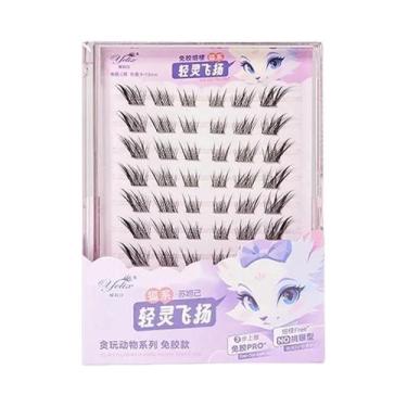 Imagem de Cílios Postiços Em Grupo Autoadesivos Cat Eye DIY Extensão De Cílios R