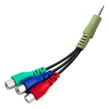 Imagem de Cabo P2 4c 3 Jack Rca Vd-az-vm 16,5cm