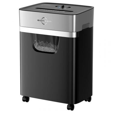 Imagem de Triturador de Papel BONSEN 14 Folhas para Casa e Escritório, Corte Cruzado Resistente com Cesto de 20 Litros, Silenciosa para CDsCartões de