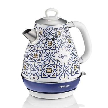 Imagem de Chaleira Elétrica Ariete Capri 1500W 1,7L Azul 110V com Base Giratória 360º