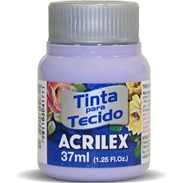 Imagem de Acrilex Fosca Tinta para Tecido, Roxo (Lilás), 12 x 37 ml