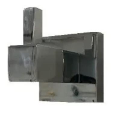 Imagem de Cabide Quadrado Para Banheiro Dupla Fixação Basic