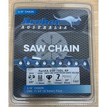 Imagem de Corrente de serra de rasgo de 50,8 cm de inclinação de 0,05 cm com 70 elos de acionamento, compatível com Echo CS590 e POULAN PRO PP5020AV substitui a peça # 72RD070G