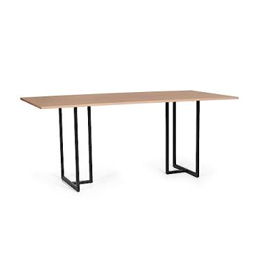 Imagem de Mesa de Jantar Retangular Industrial 6 Lugares 160x90cm Atos Jade - Straub Web