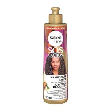 Imagem de Salon Line, Ativador de Cachos, SOS Cachos, Manteiga de Karité, Vegano - Para Cabelos Ondulados, Cacheados e Crespos, 300ml