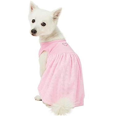 Imagem de Coleção Blueberry Pet 10+ Padrões Feitos Bem Floral – Coleiras para Cães, Arreios, Correias, Vestidos ou BrinquedosBlueberry Pet Dress - Back Length 12" .