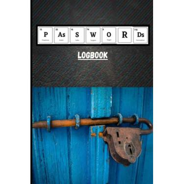 Imagem de Password Logbook: 6" x 9" Password Logbook, 100 pages, Blank and Templated notebook for passwords and login credentials with notes, password organizer
