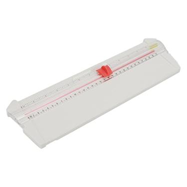 Imagem de Cortador de papel portátil A4 preciso para artesanato de scrapbook, papel, cupom, etiqueta, cortador de papel pequeno de cartolina, balança imperial métrica para artesanato de scrapbook, papel,