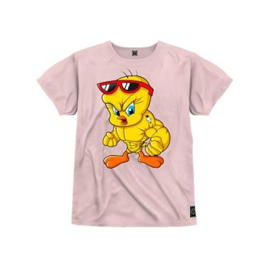 Imagem de Camiseta Infantil Estampada Algodão Premium Piu Piu Maromba Rosa 10