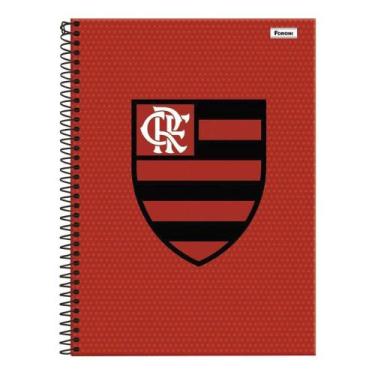 Imagem de Caderno Universitário Capa Dura Flamengo 10 Matérias Foroni